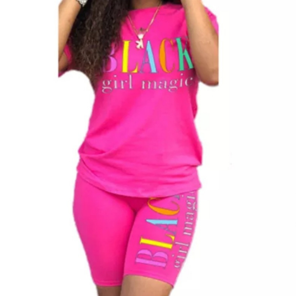 Women's 2PC "Black Girl Magic" Short sets